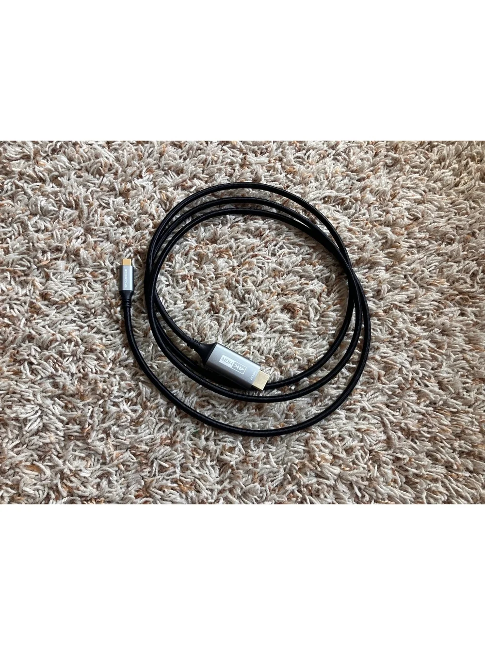 USB C to HDMI Cable 6Ft by SWITCHFLUX - 4K@60Hz, Nylon Braided, Aluminum Alloy